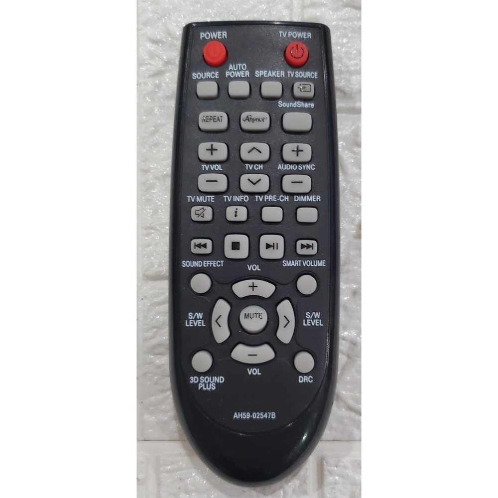 Samsung Remote Control (AH59-02547B)‎ for Select Samsung Sound Bars - Black